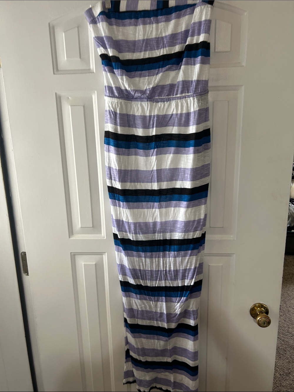Splendid Strapless Maxi Dress in White, Lavender, Blue, Black
